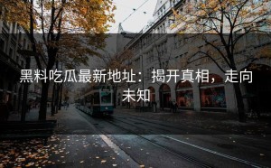 黑料吃瓜最新地址：揭开真相，走向未知
